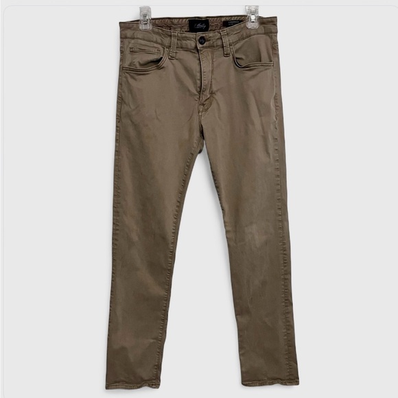 34 Heritage Pants Mens 33x32 Brown Khaki Tan Courage Mid Rise Straight Leg Pants - Picture 1 of 12